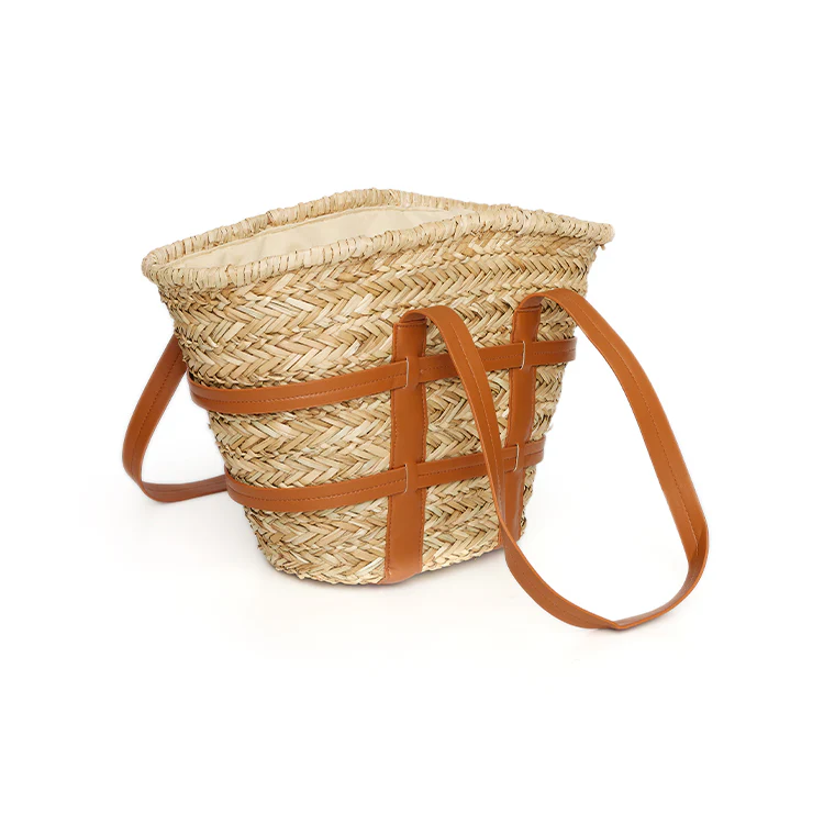 A-1493 Raffia Big Shoulder Bag - Image 2