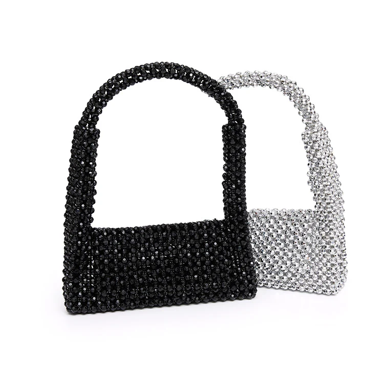 A-1511 Bead Mini Square Shoulder Bag - Image 2