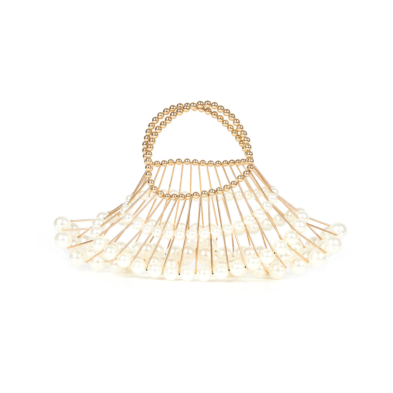 A-1562 Pearl Net Handle Bag - Image 2