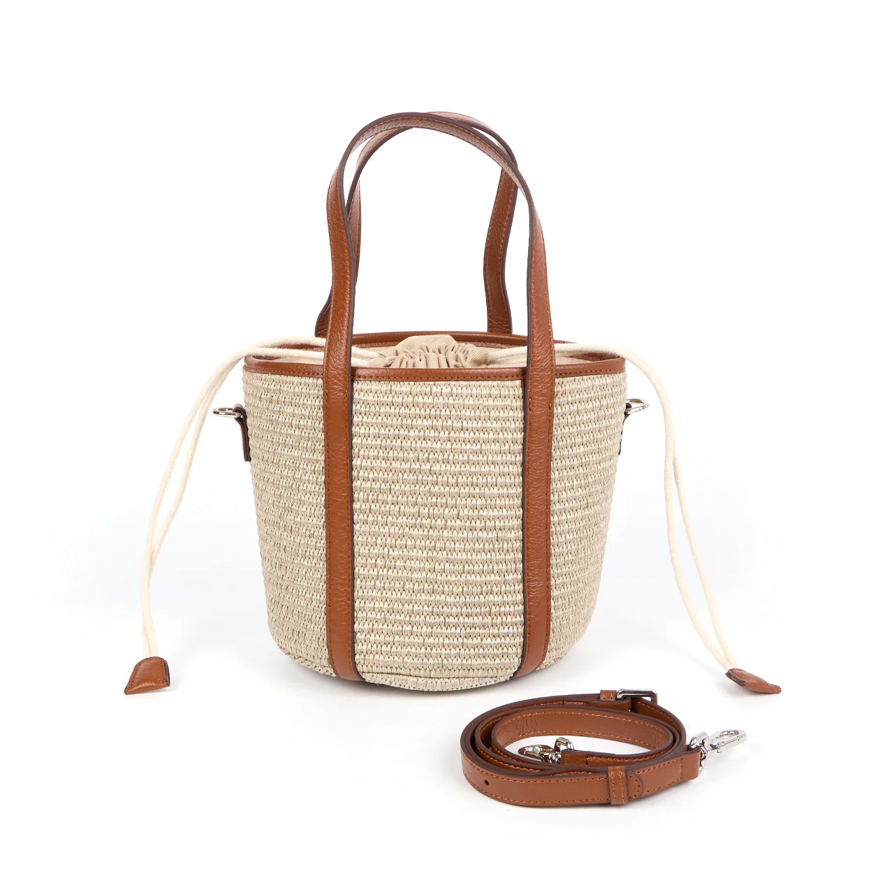 A-1579 Raffia Handle bag - Image 2