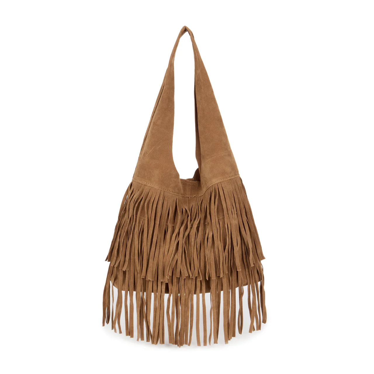 A-1615 Suede Fringe Shoulder Bag - Image 2