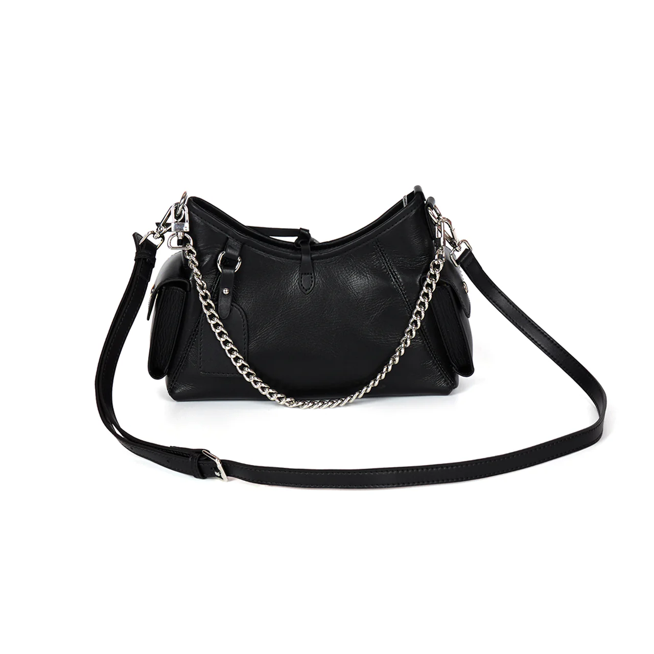 A-1618 Leather Chain Cross Bag - Image 2