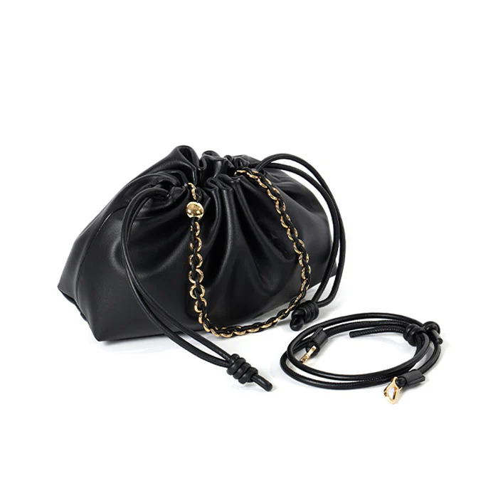 A-1636 Chain Shoulder Bag With Strap - Image 6
