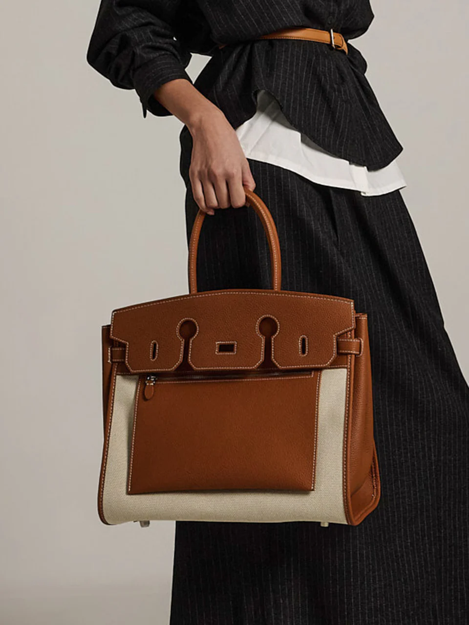 A-1664 Leather Tote Bag