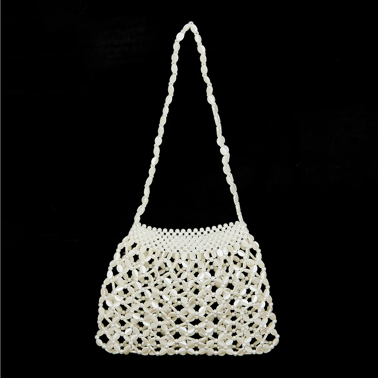 A-1675 Beads Net Shoulder Bag - Image 2