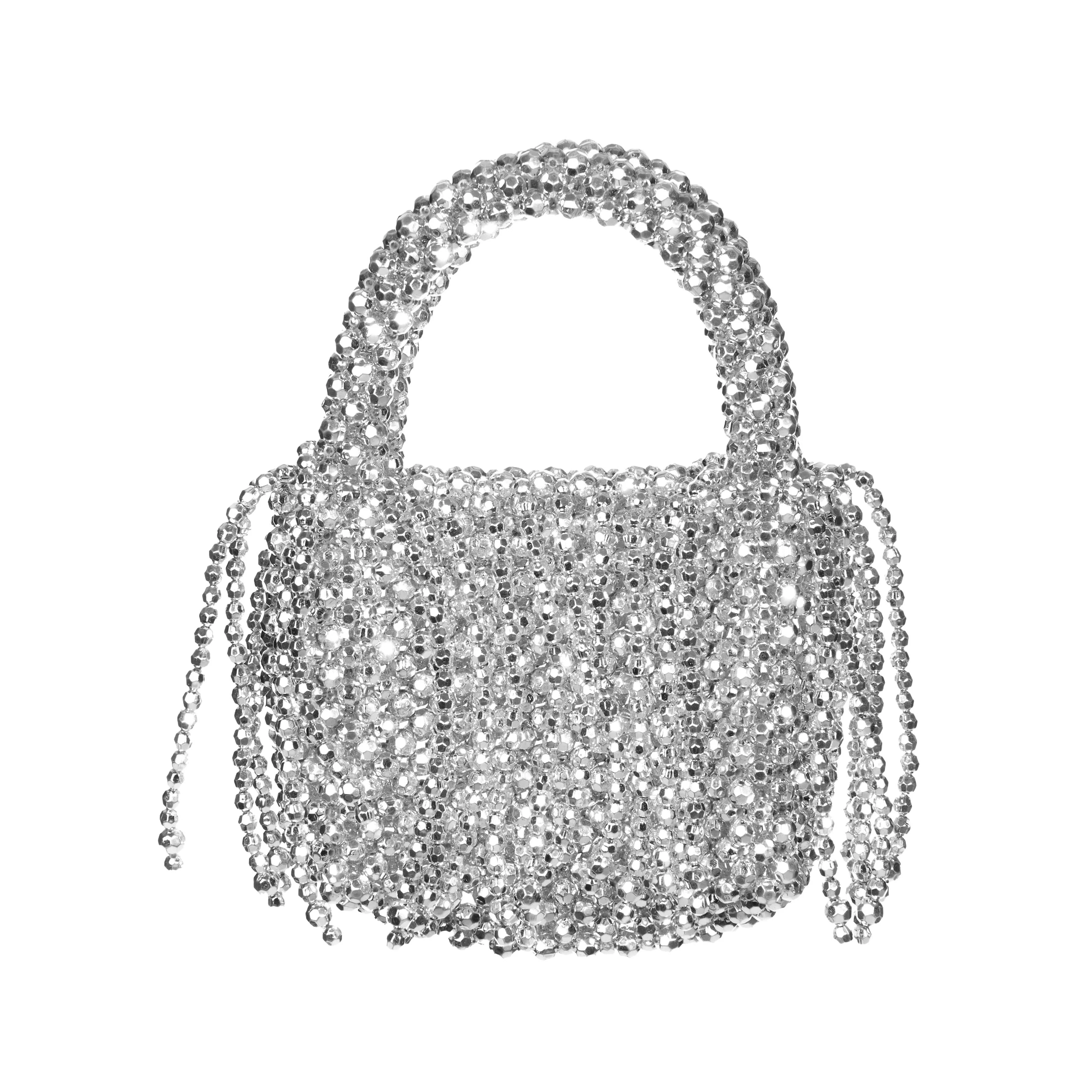 A-1711 Beads Tassel tote bag - Image 2