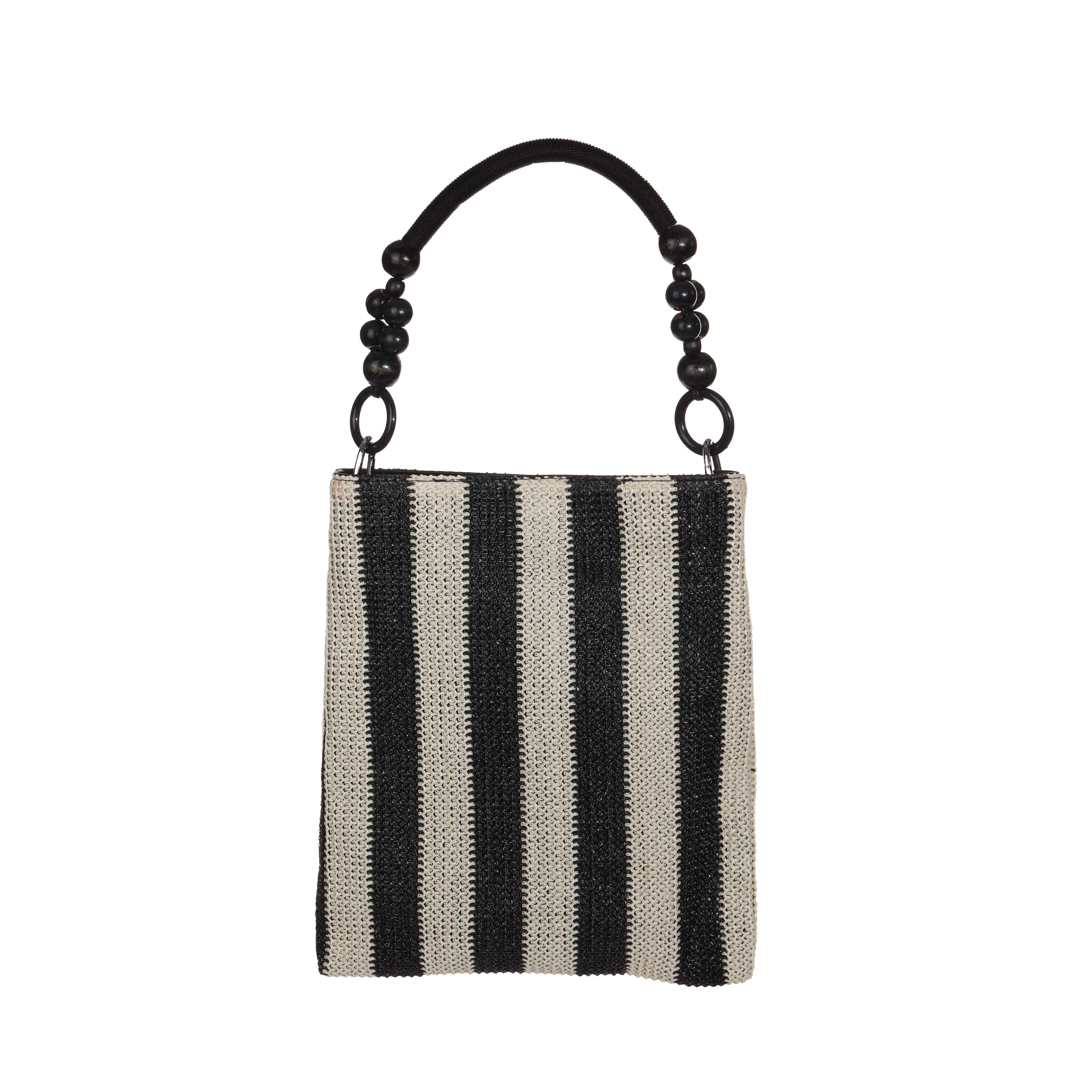 A-1726 Stripe Shoulder Bag - Image 2