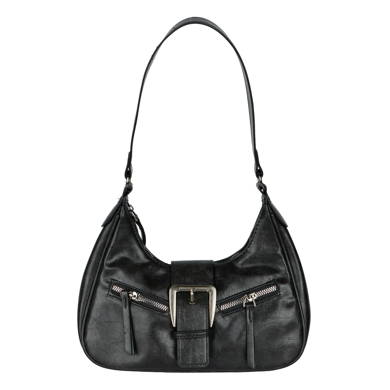A-1791 Vintage Belted Hobo Bag - Image 2