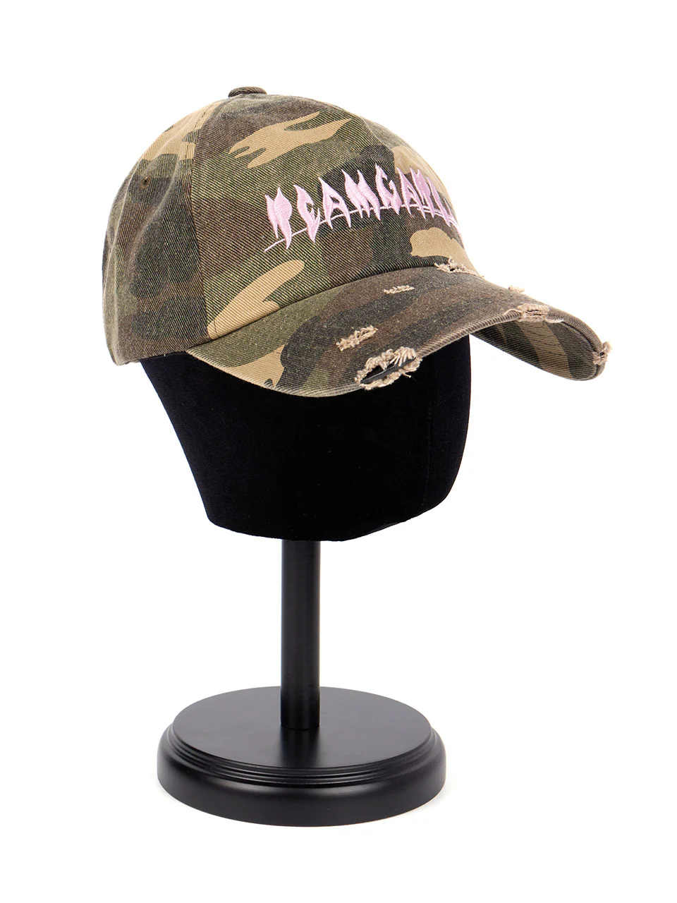 AC-779 Camouflage Distressed Baseball Cap