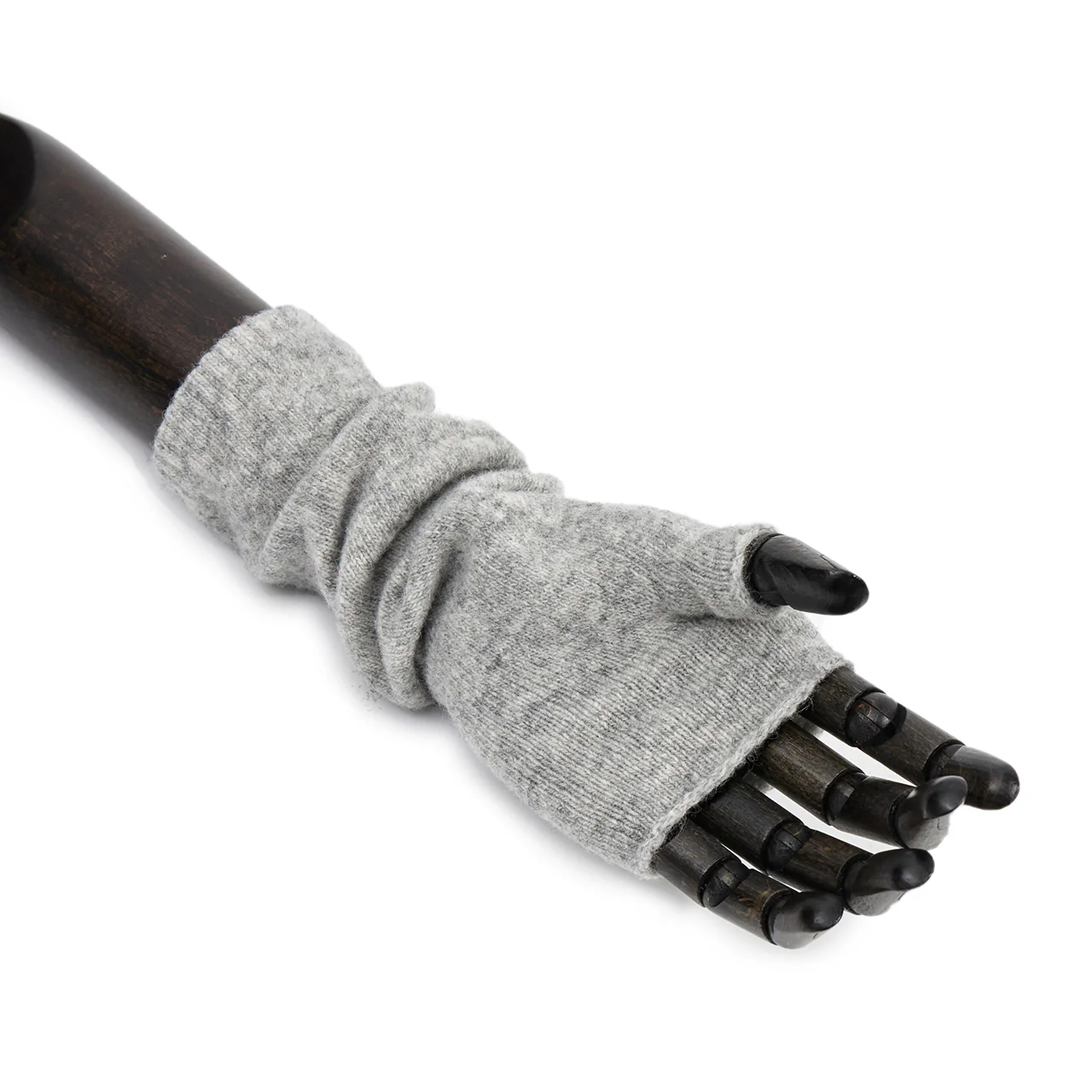 AH-193 Wool Knit Fingerless Gloves - Image 2