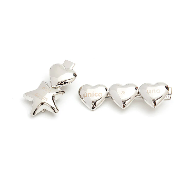 AP-468 Star and Heart Shape Hair Clips (2SET) - Image 2