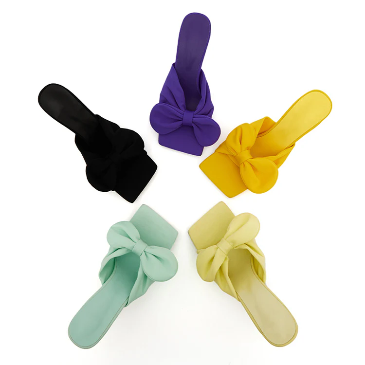 AR-3076 Ribbon Heeled Mules - Image 2