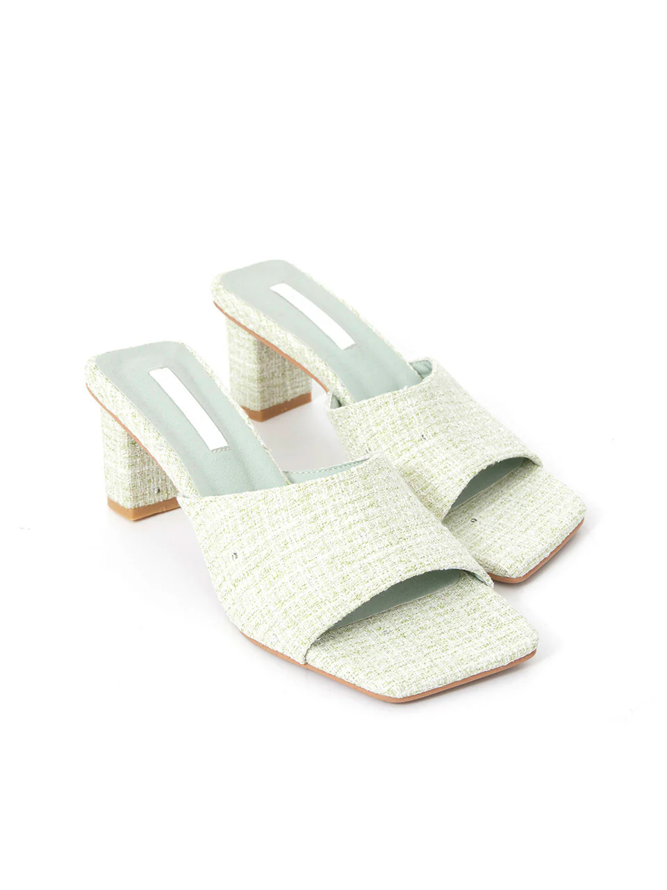 AR-3264 Tweed Heeled mule