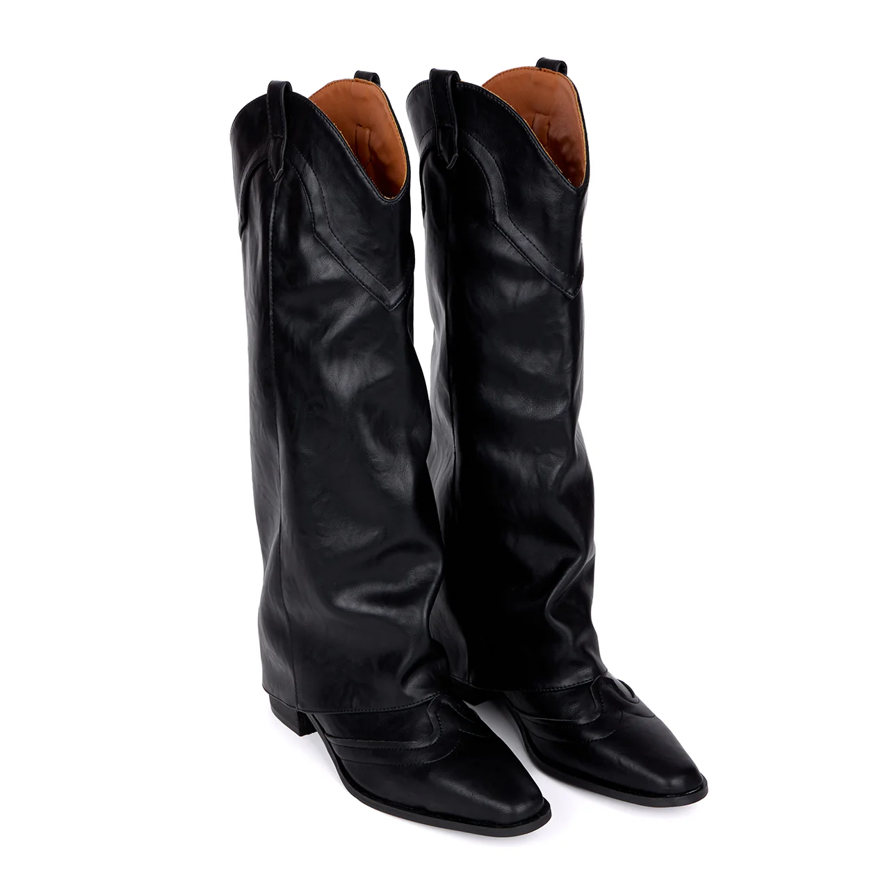 AR-3354 Western Fold Over Middle Boots - Image 2