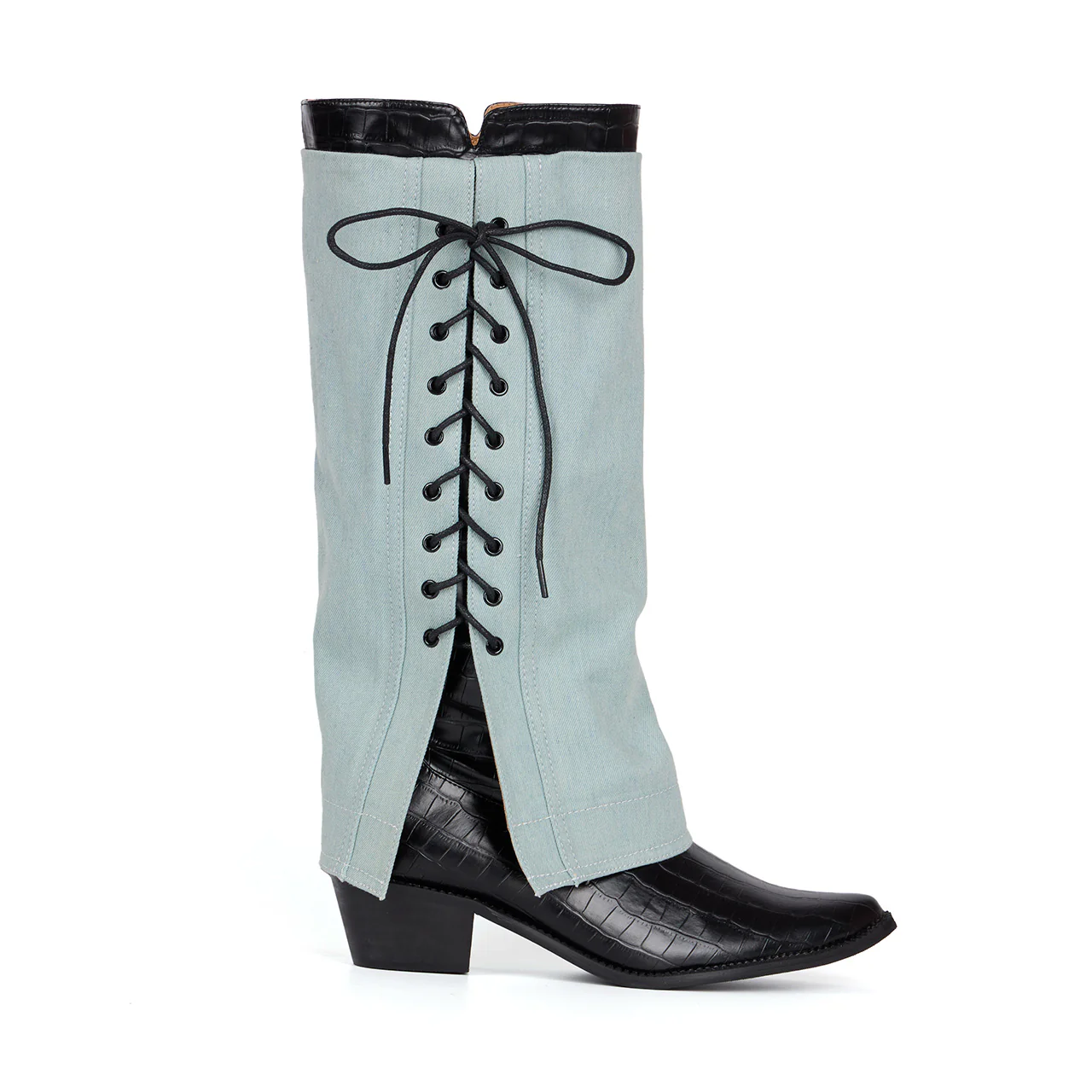 AR-3362 Eyelet Long Boots - Image 2