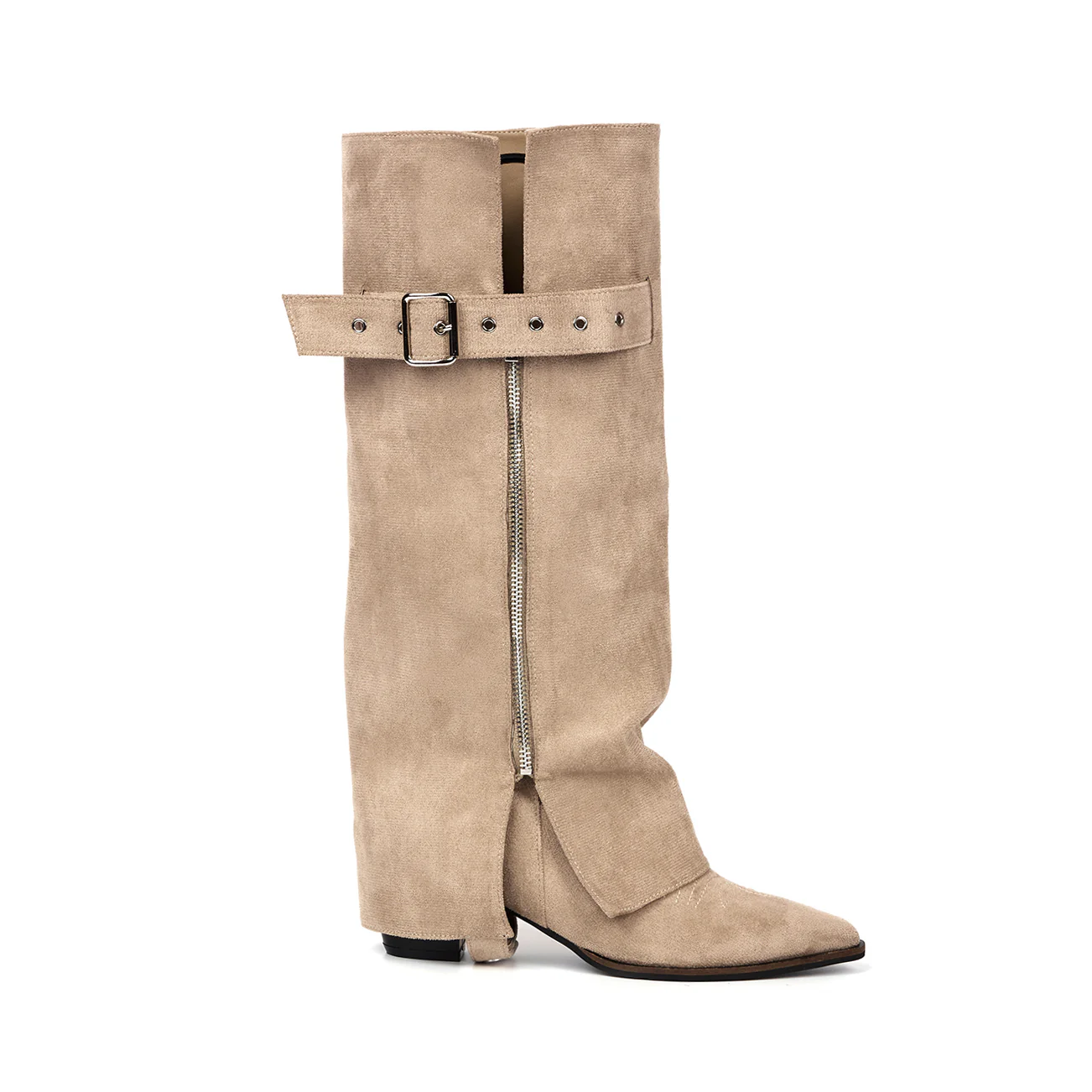 AR-3363 Belt Suede Boots - Image 2
