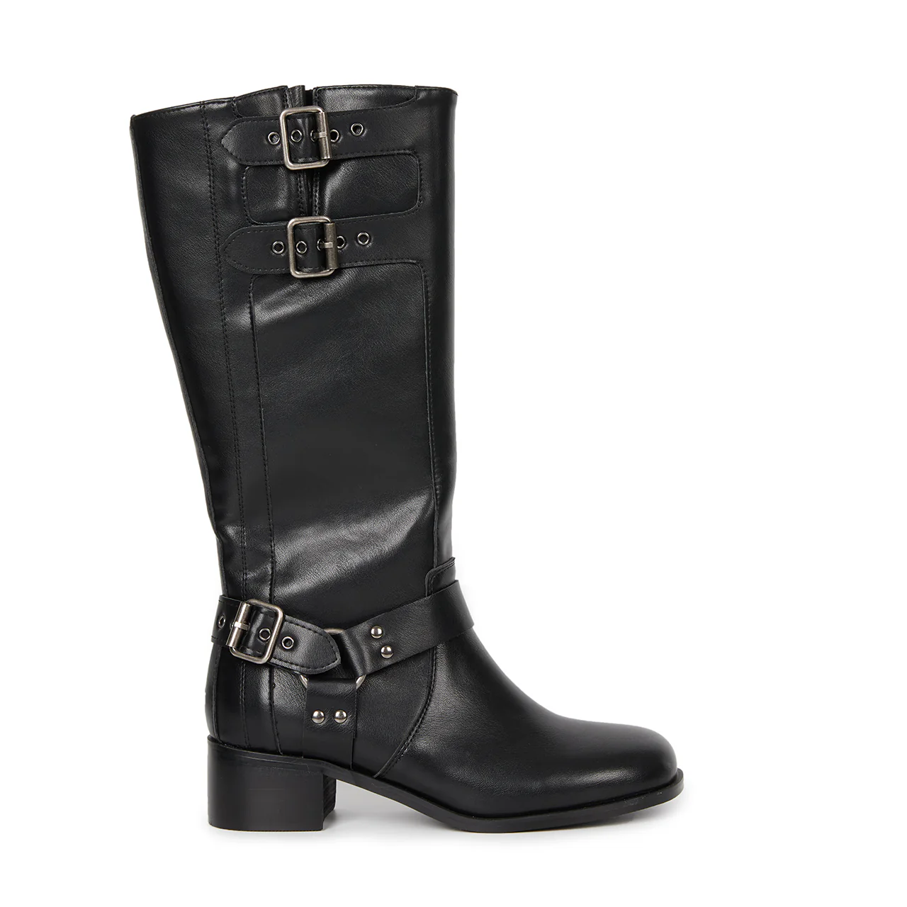 AR-3375 Triple Buckle Middle Boots - Image 2