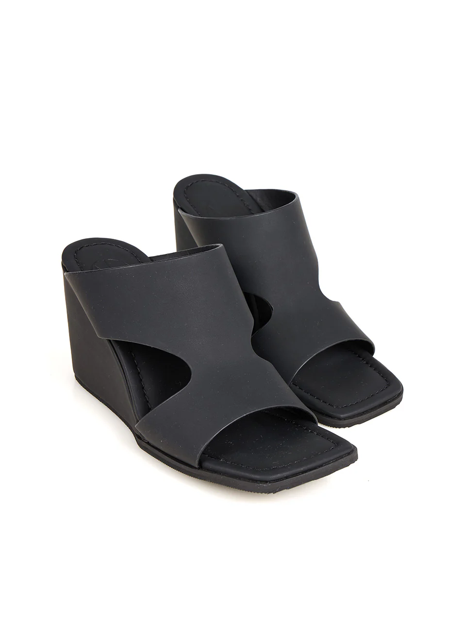 AR-3418 Wide Strap Wedge Slippers