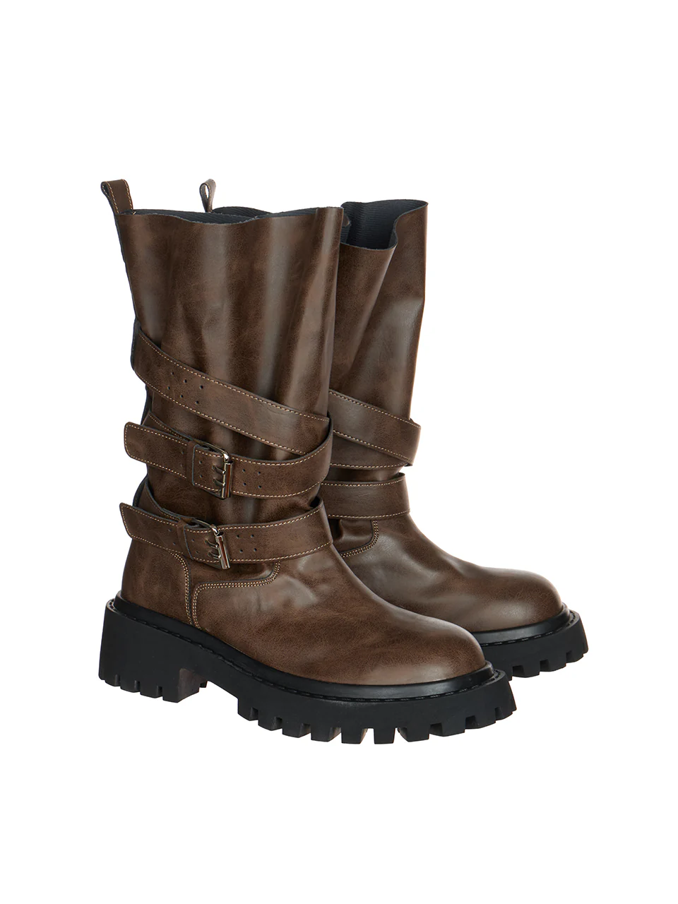 AR-3503 Strap Buckle Walker Boots