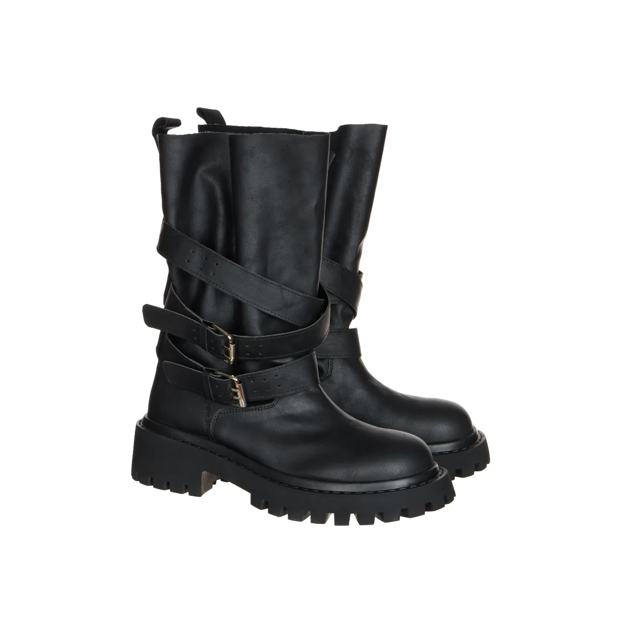 AR-3503 Strap Buckle Walker Boots - Image 2