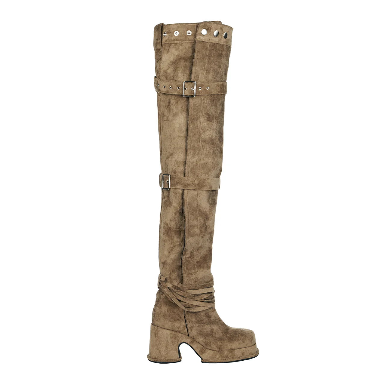 AR-3524 Suede Long Boots - Image 2