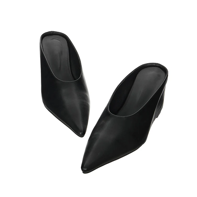 AR-3542 Minimal Wedge Mid-Heel Mule - Image 2