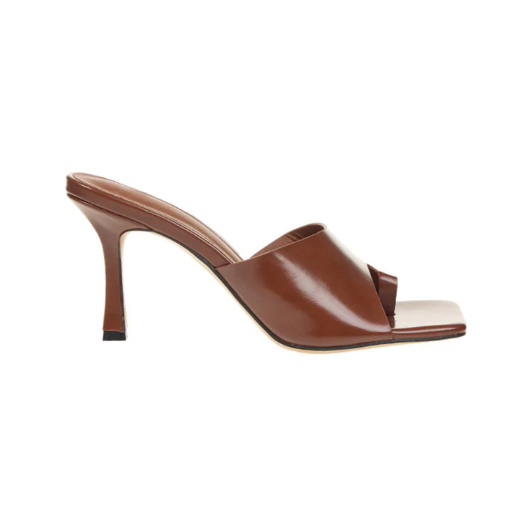 AR-3571 Square Toe High Heel Mule - Image 2