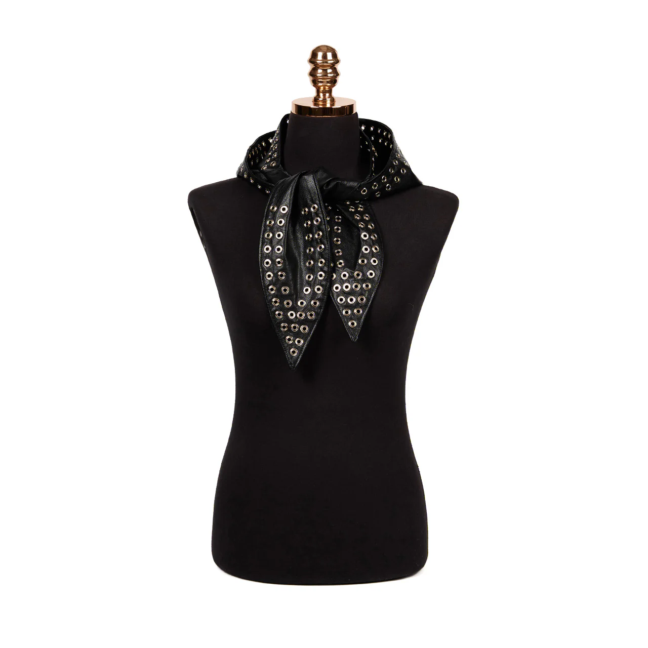 AS-1647 Leather Stud Hooded muffler - Image 2