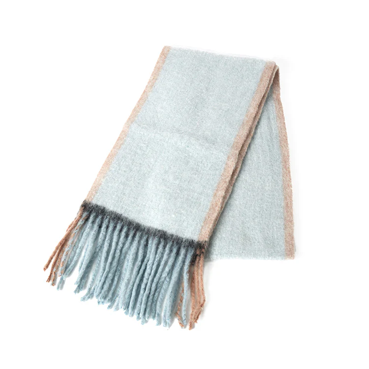 AS-1657 Fringe Color Contrasting Muffler - Image 2