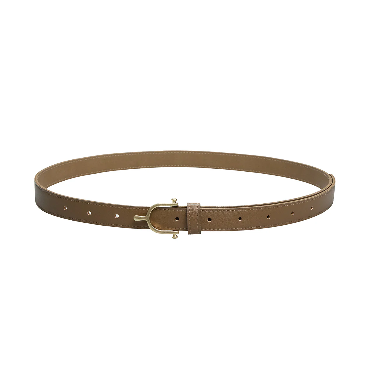 AT-575 Gold Buckle Slim Belt - Image 2