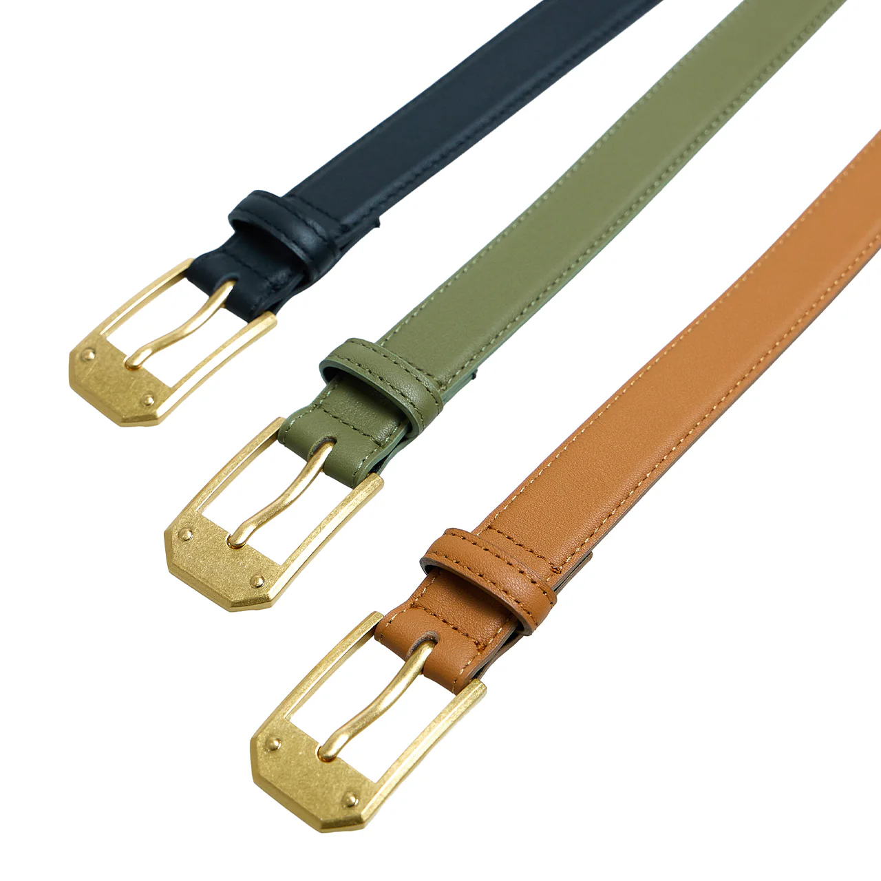 AT-588 Gold Buckle Belt - Image 2