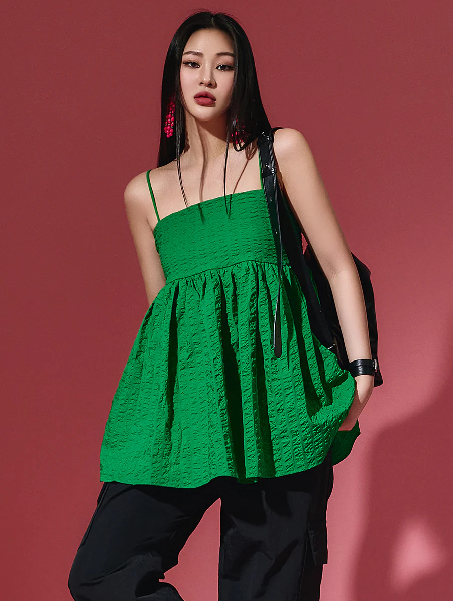 B2814 Frill Sleeveless Top