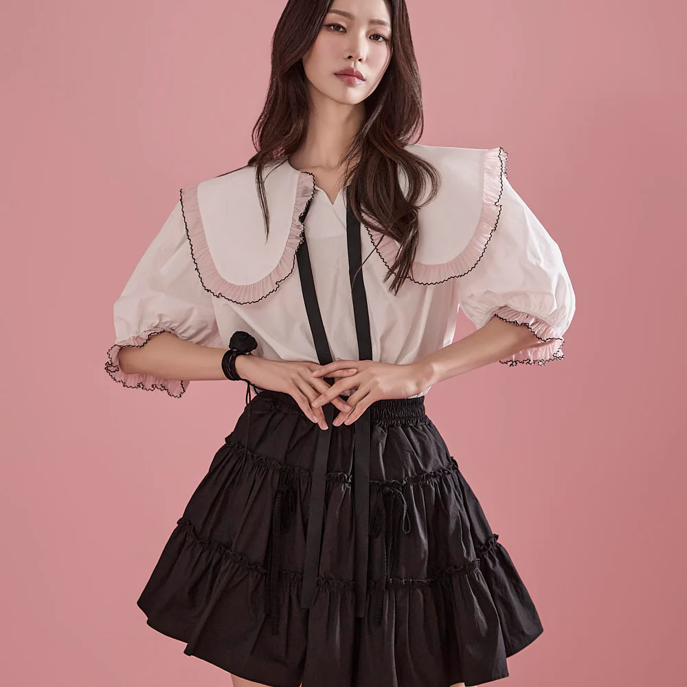 B2963 Frill Blouse - Image 2