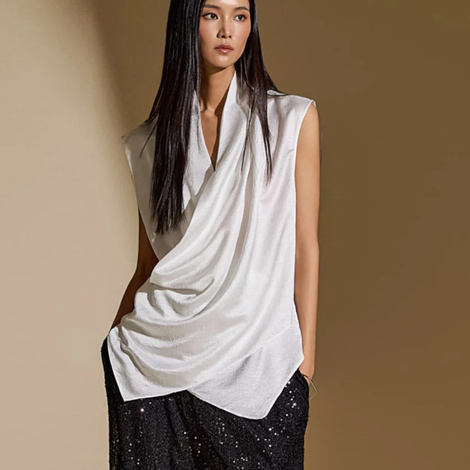 B2995 Draped Blouse - Image 2