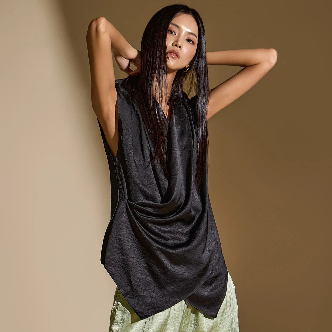 B2995 Draped Blouse - Image 2