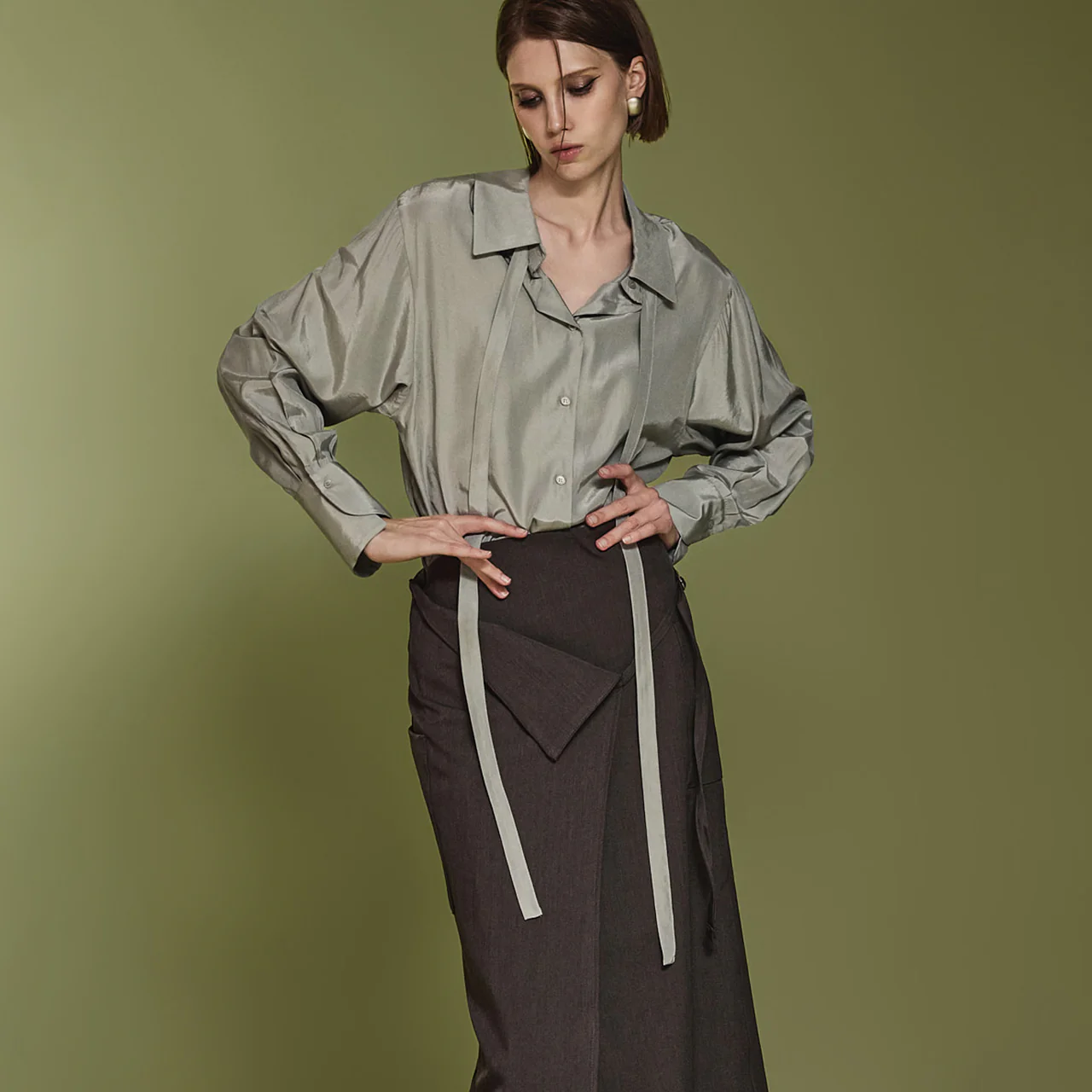 B3006 Strap Shirt Blouse - Image 2