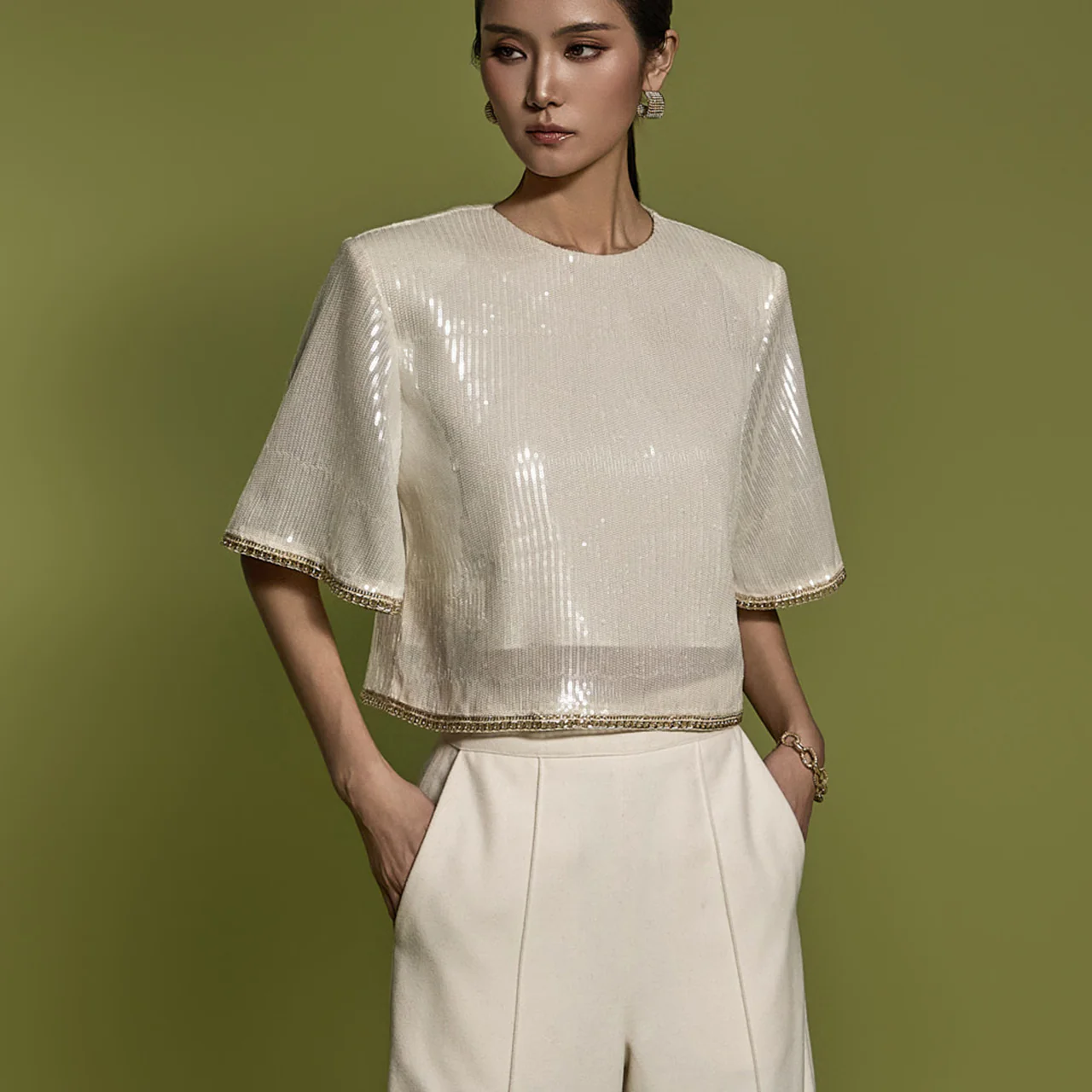 B3026 Spangle Blouse - Image 2