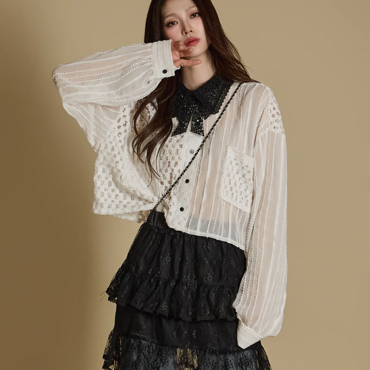 B3034 Sheer Blouse - Image 2