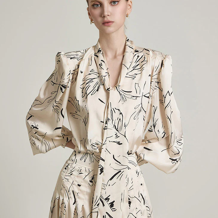 B3041 Scarf Blouse - Image 2