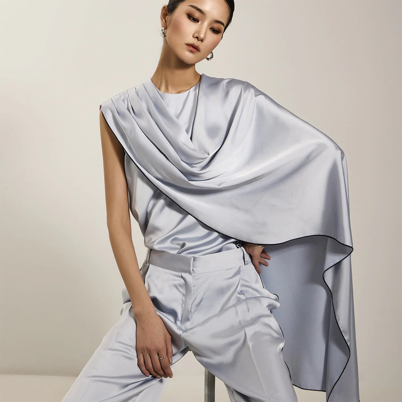 B3045 Drape Blouse - Image 2