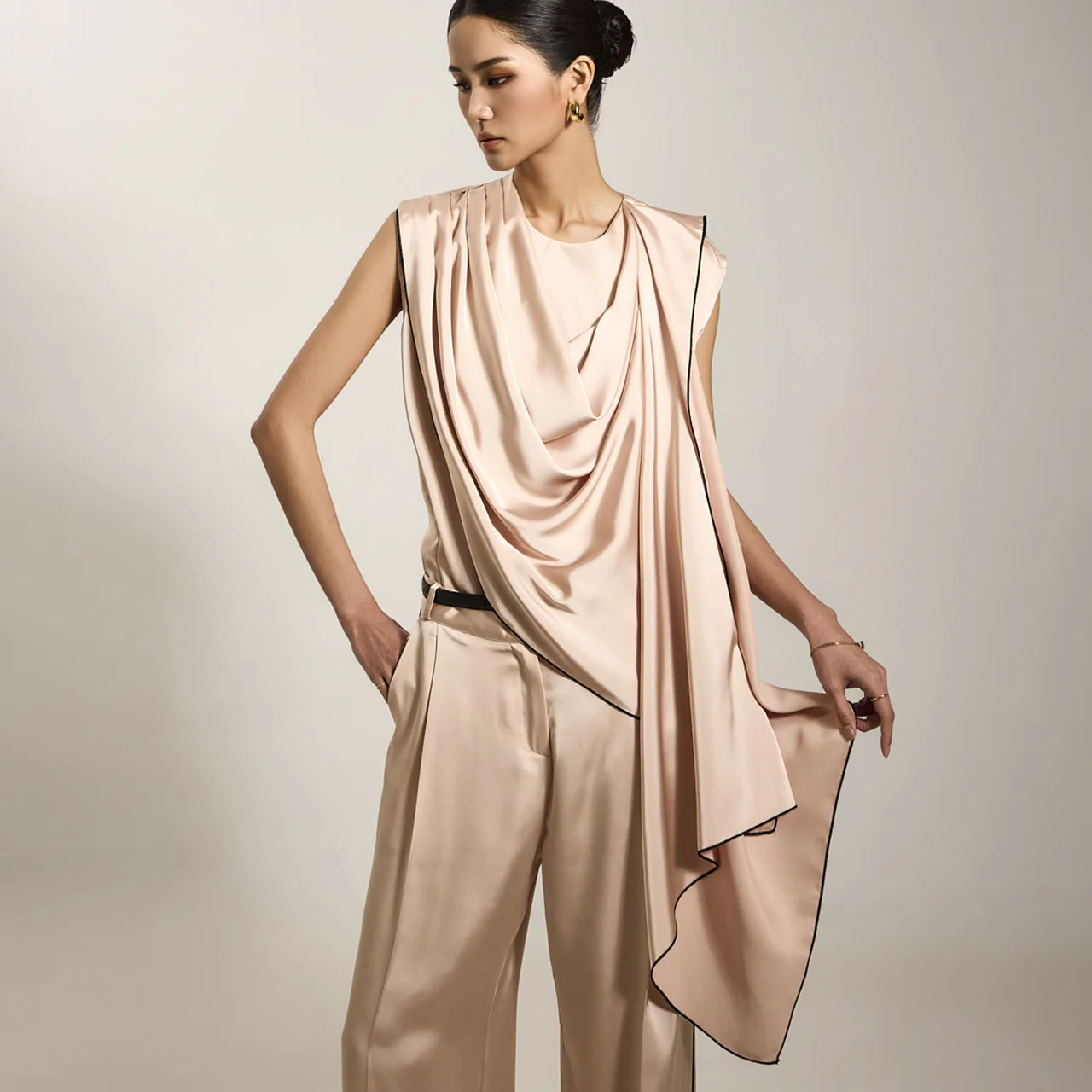 B3045 Drape Blouse - Image 2
