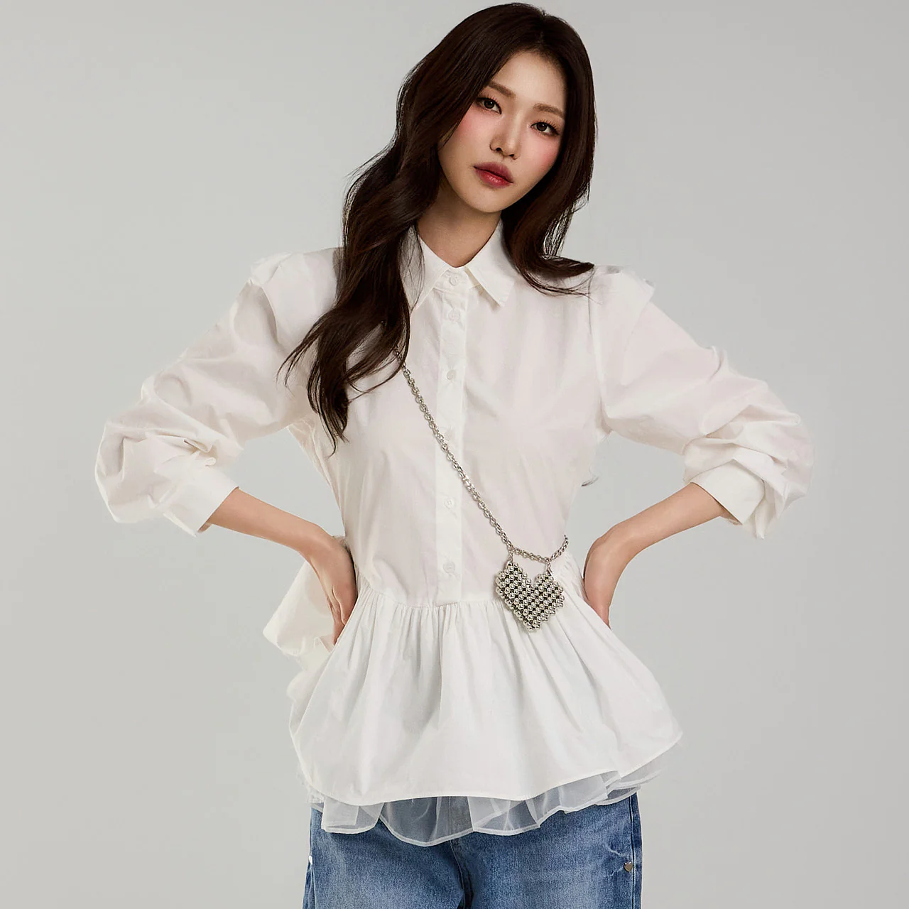 B3049 Frilled Blouse - Image 2