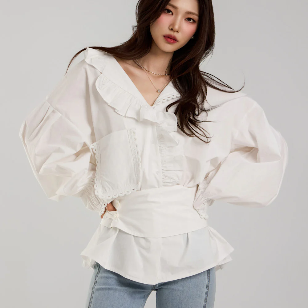 B3050 Frilled Blouse - Image 2