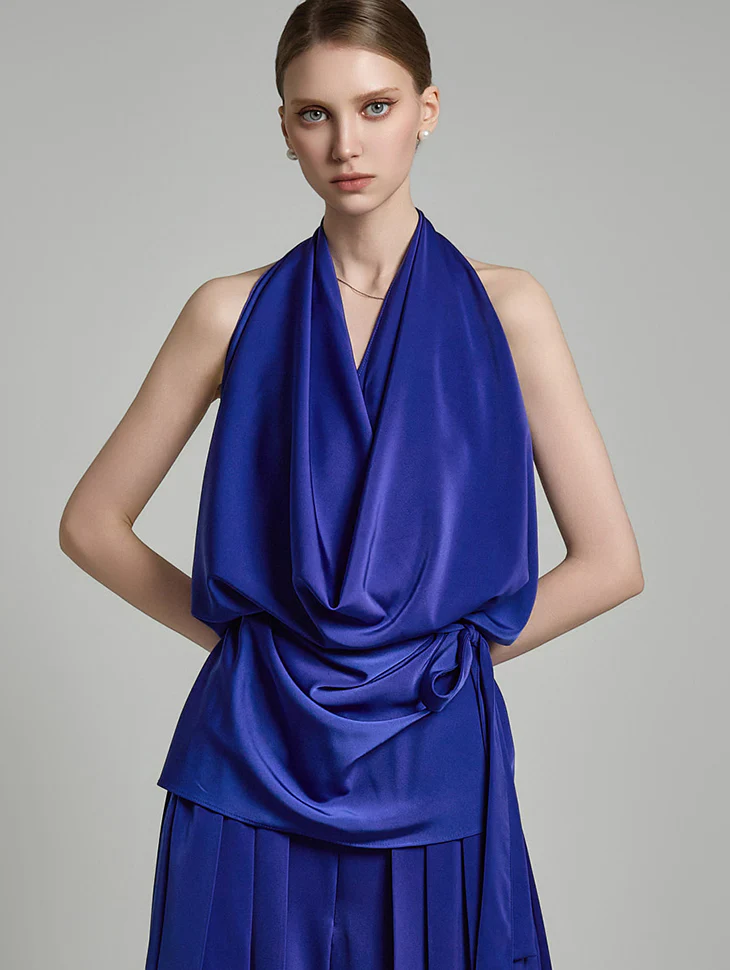 B3055 Sleeveless Blouse with Strap