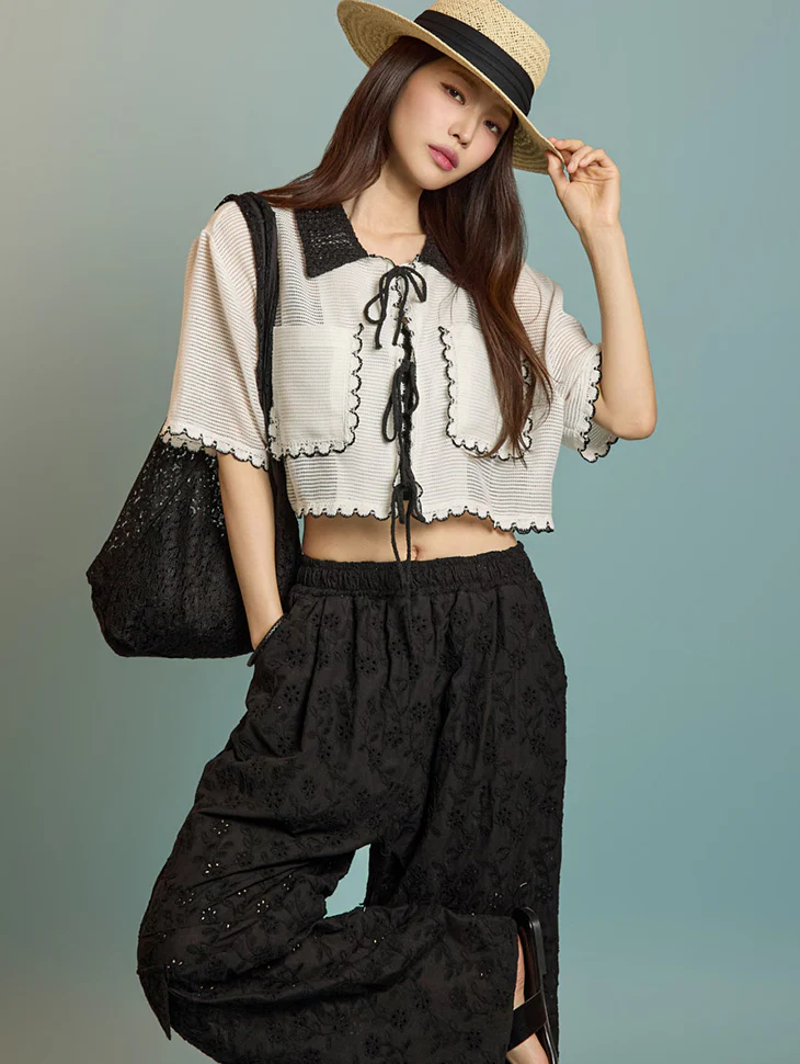 B3080 Ribbon Blouse