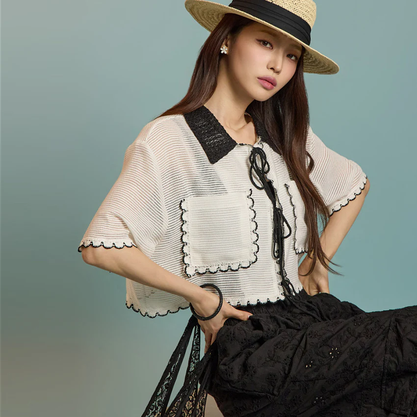B3080 Ribbon Blouse - Image 2