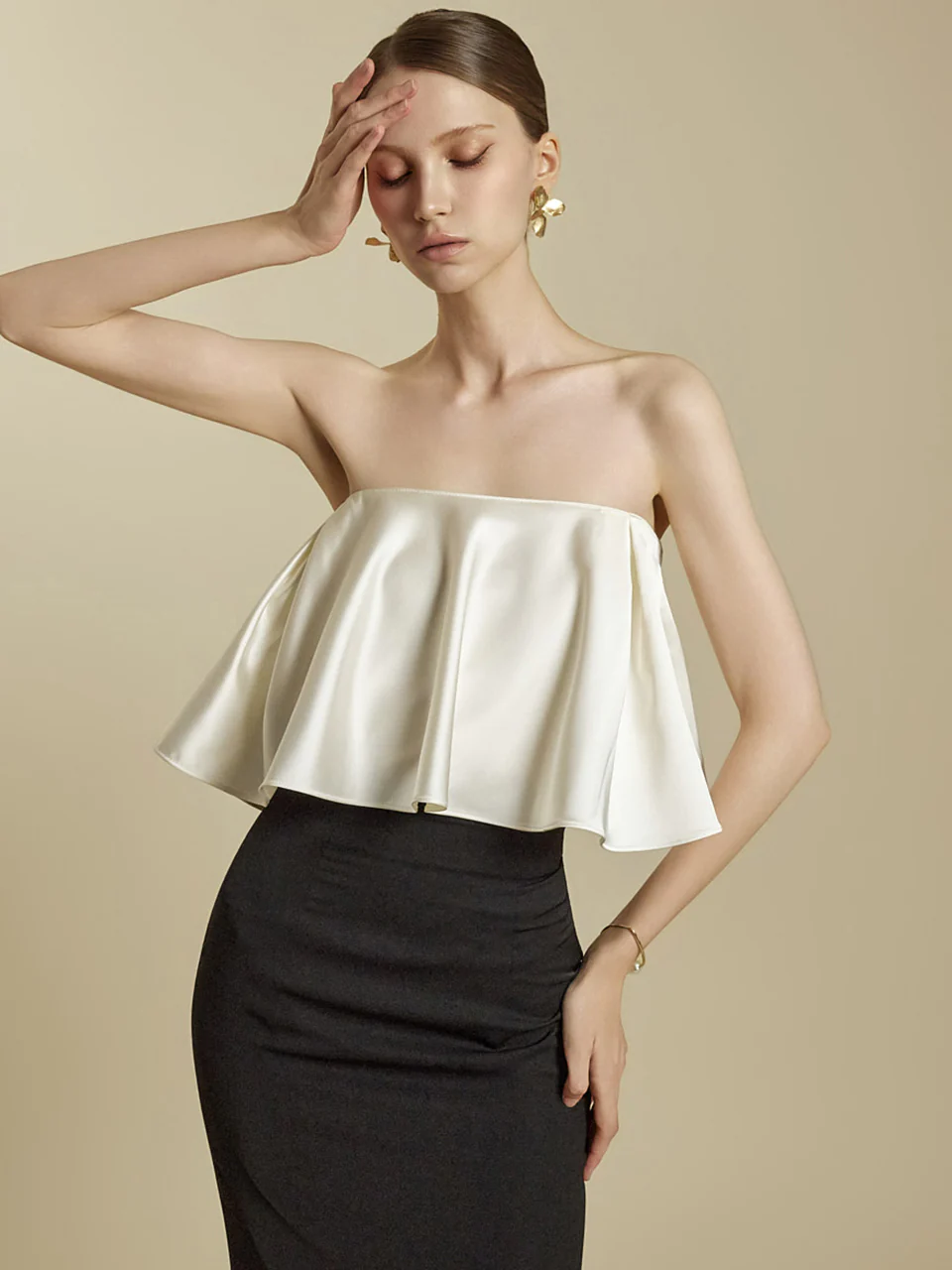 B3125 Frill Blouse
