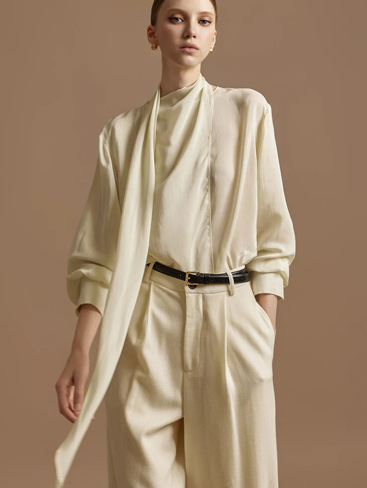 B3128 Scarf Blouse