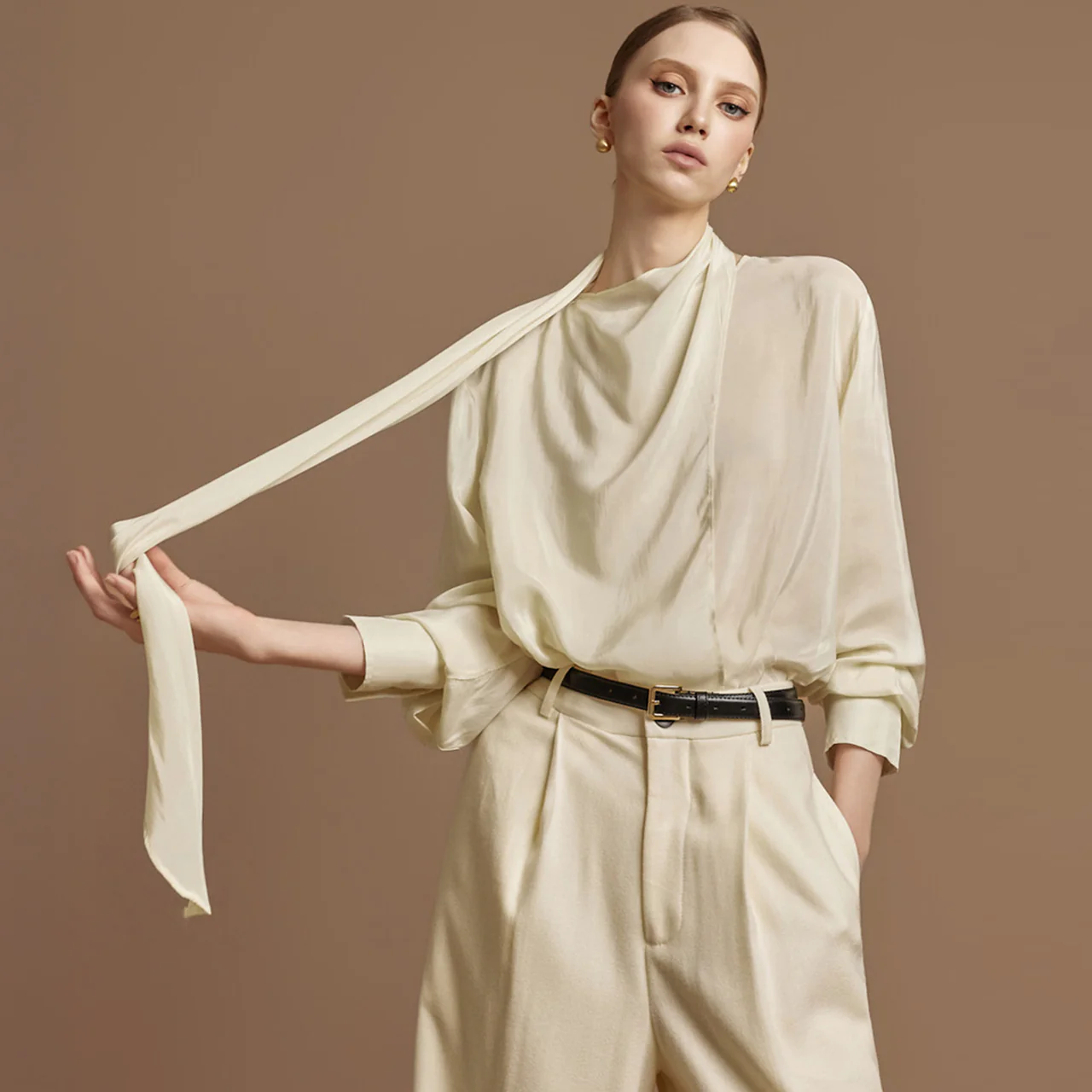 B3128 Scarf Blouse - Image 2