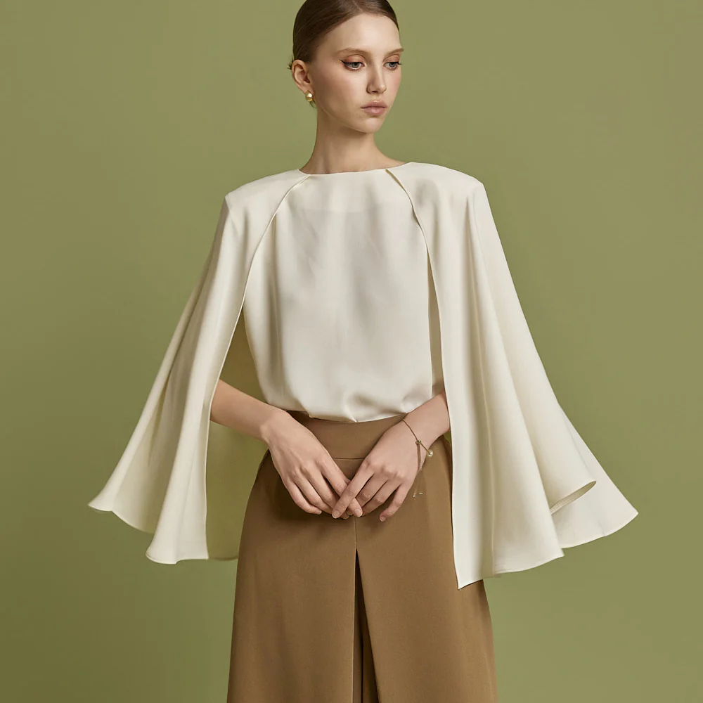 B3137 Cape Blouse - Image 2